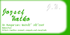 jozsef walko business card